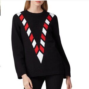 Victor Glemaud V Front Sweater in black size medium